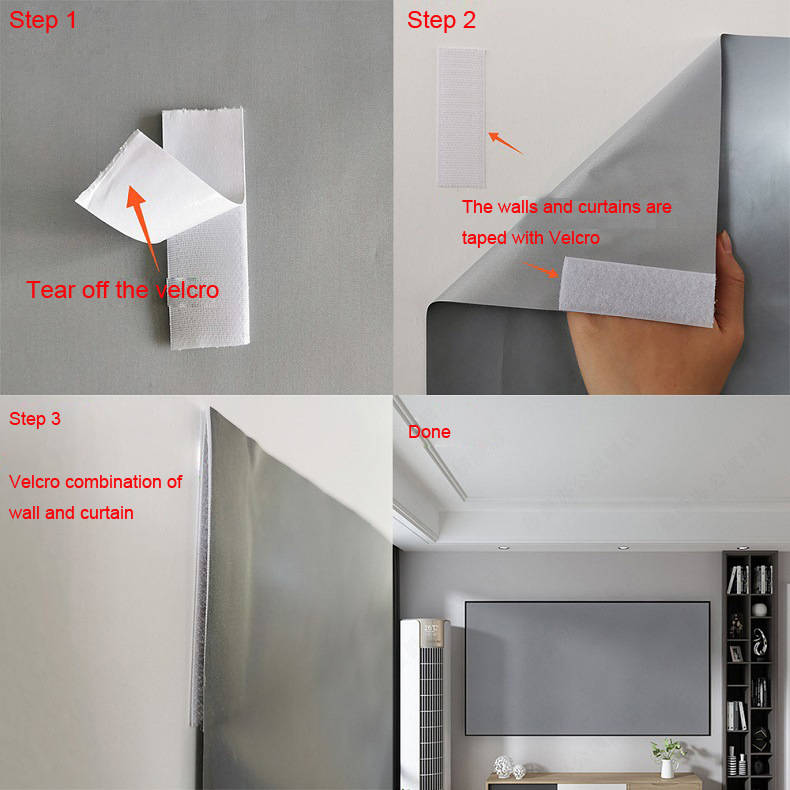 100/120-inch metal anti-light projector screen portable foldable 16:9 full hd outdoor home movie theater