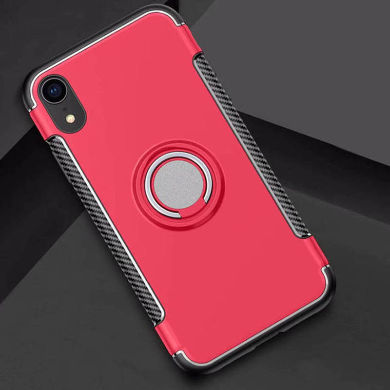 Bakeey Protective Case For iPhone XR Ring Grip Kickstand Stand