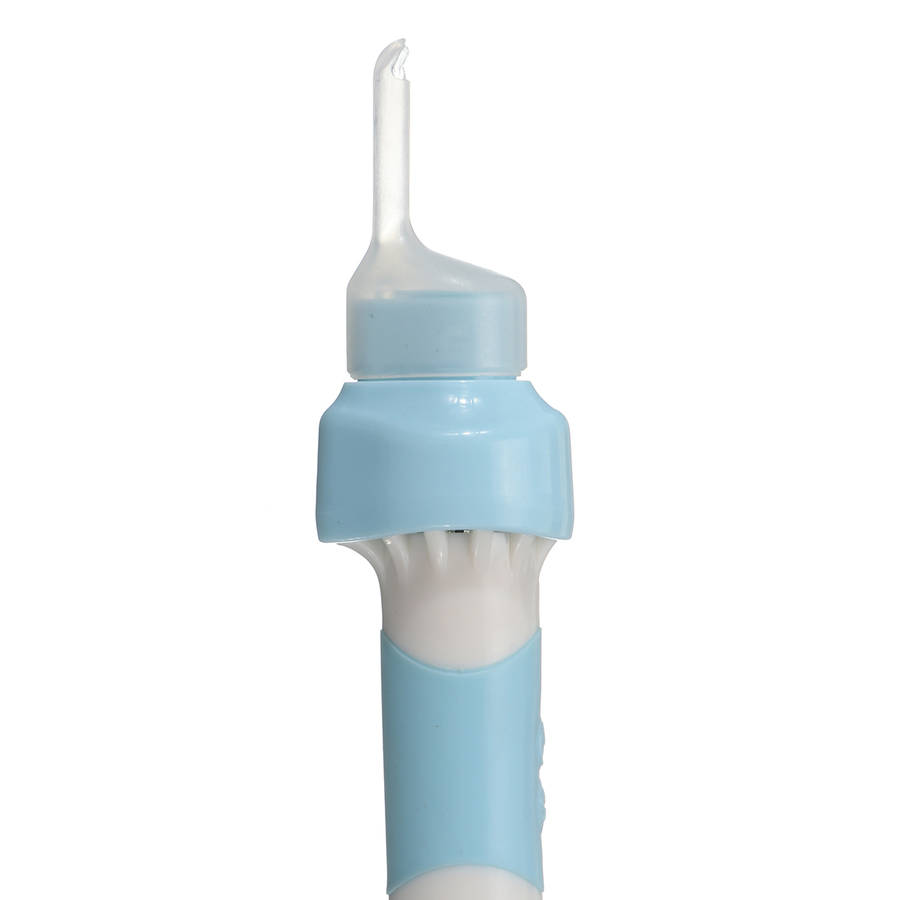 Ear Wax Removal Kit Electric Ear Cleaner Vacuum Ear Spoon with LED Light Soft Ear-Pick Clean Tools S