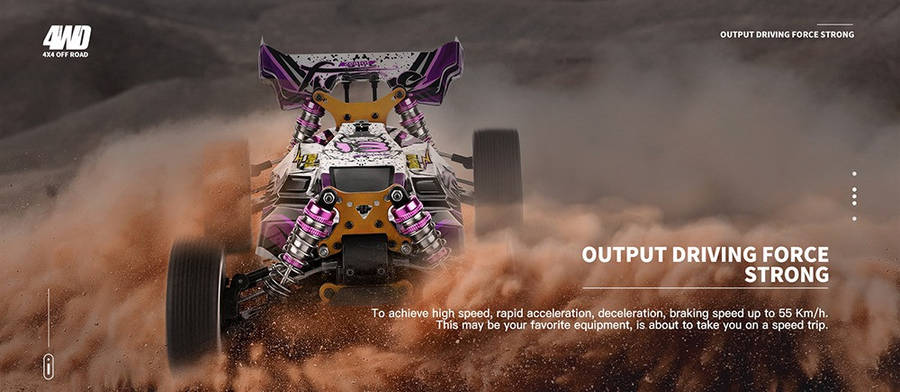 Wltoys 124019 RTR 1/12 2.4G 4WD 60km/h Metal Chassis RC Car Off-Road Vehicles 2200mAh Models Kids Toys