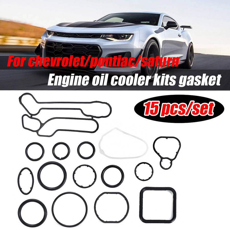 15Pcs Engine Oil Cooler Gasket Set For Vauxhall ASTRA H J CORSA For Chevrolet Cruze Sonic