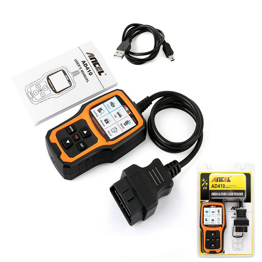Ancel AD410 Car OBD2 Scanner Original OBD EOBD Automotive Car Diagnostic Scanner Tool Code Reader Scan Tools
