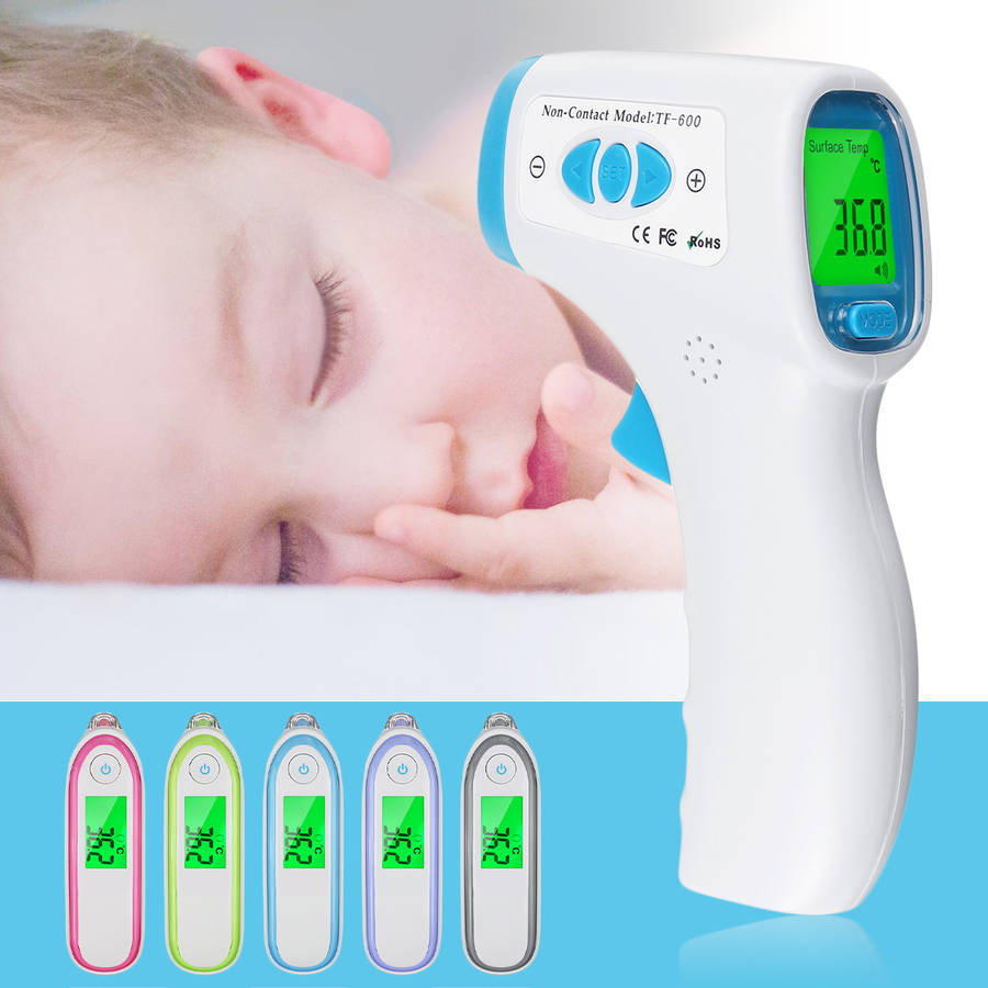 Infrared Thermometer Ear Forehead Digital Thermometer Accurate Temperature Measurement (Color Multi)