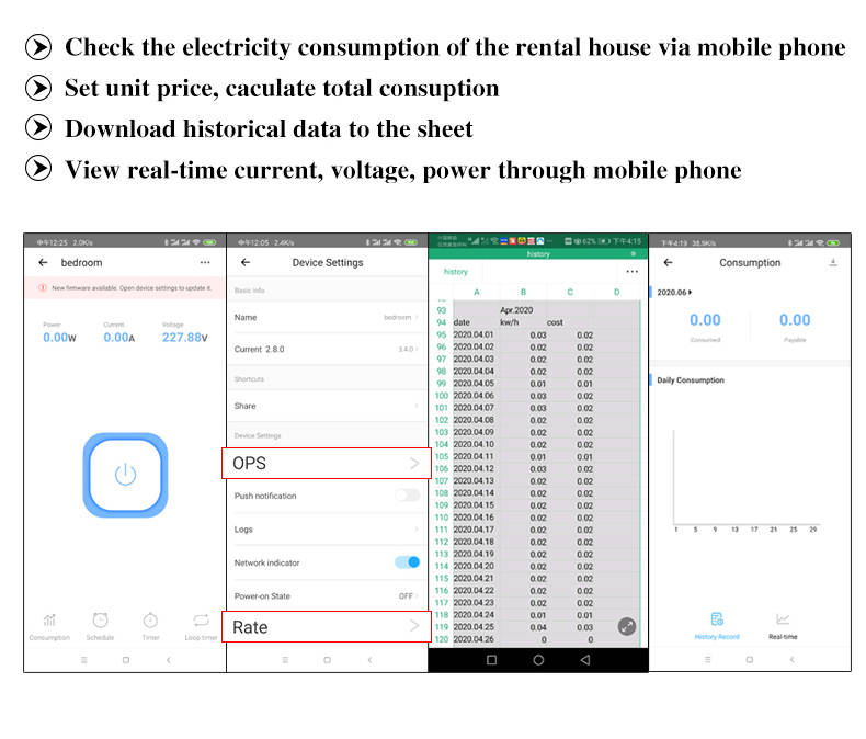 2P 63A eWelink Single Phase Din Rail WIFI Smart Switch Energy Meter Leakage Protection Remote Read KWh Meter Wattmeter Works with Alexa Google