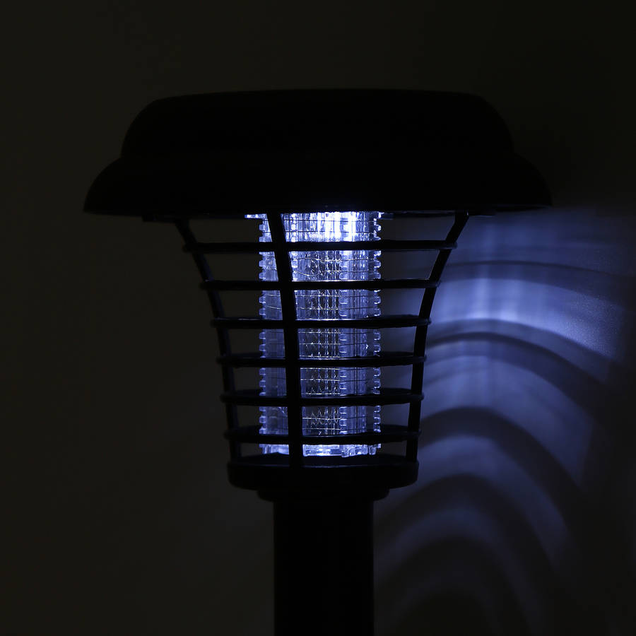 LED Solar Powered Mosquito Killer Light Outdoor Courtyard Rainproof Garden Home Lawn Lamp