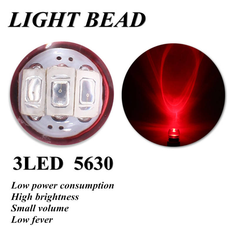 1156 1157 7443 3LED Car Red Turn Lights Bulb Tail Brake Strobe Lamp Bulb