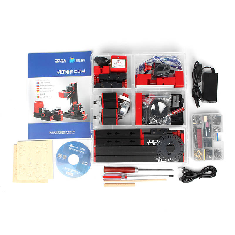 Raitool™ 8 In 1 Mini Multipurpose Machine DIY Woodwork Model Making Tool Lathe Milling MachineKit