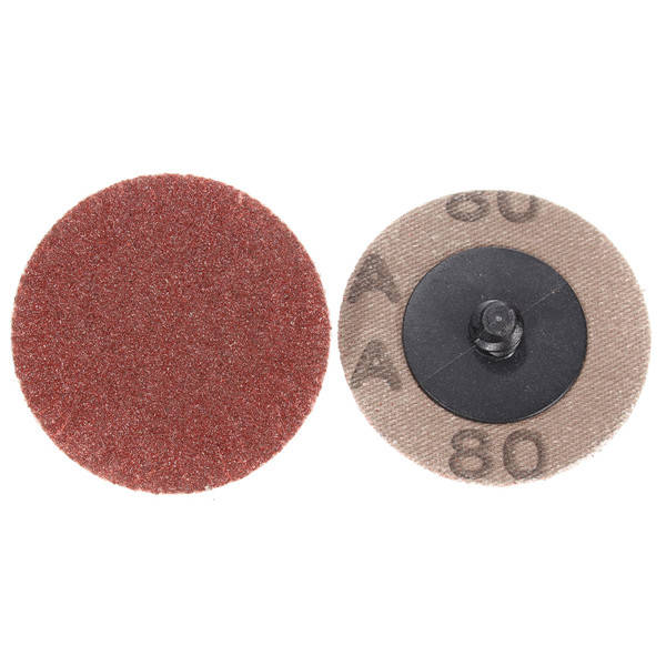 25pcs 2 Inch 80 Grit Roll Lock Sanding Discs R-Type Abrasive Sanding Pads