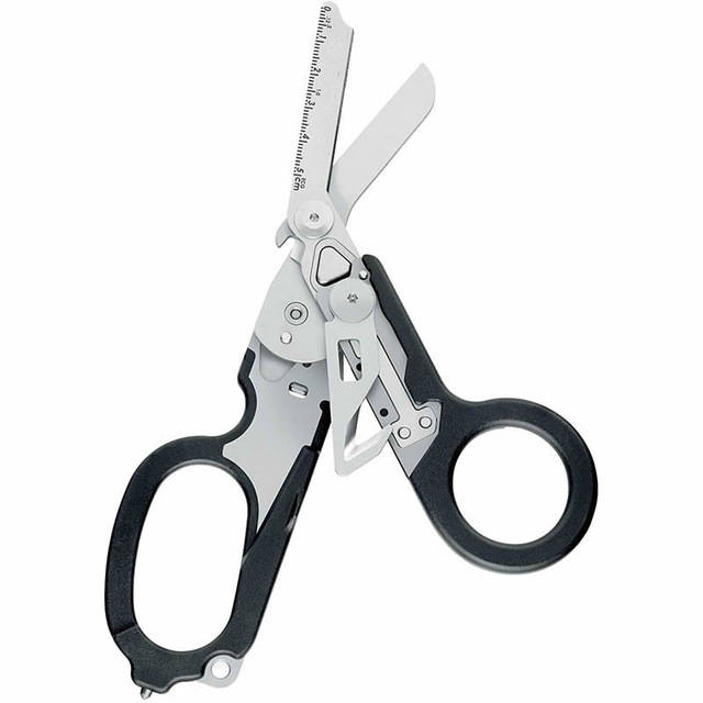 6 in 1 Multifunction Emergency Response Shears with Strap Cutter and Glass Blac