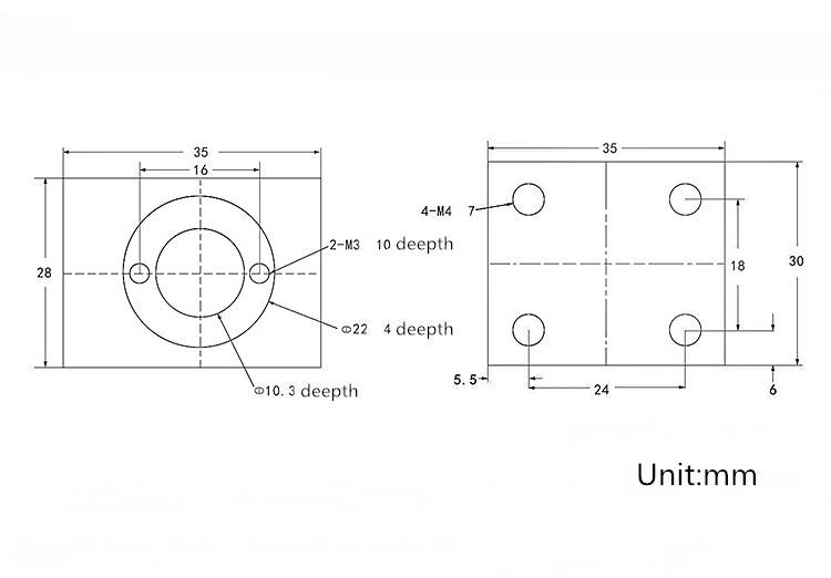 T8 Screw Nut Bracket