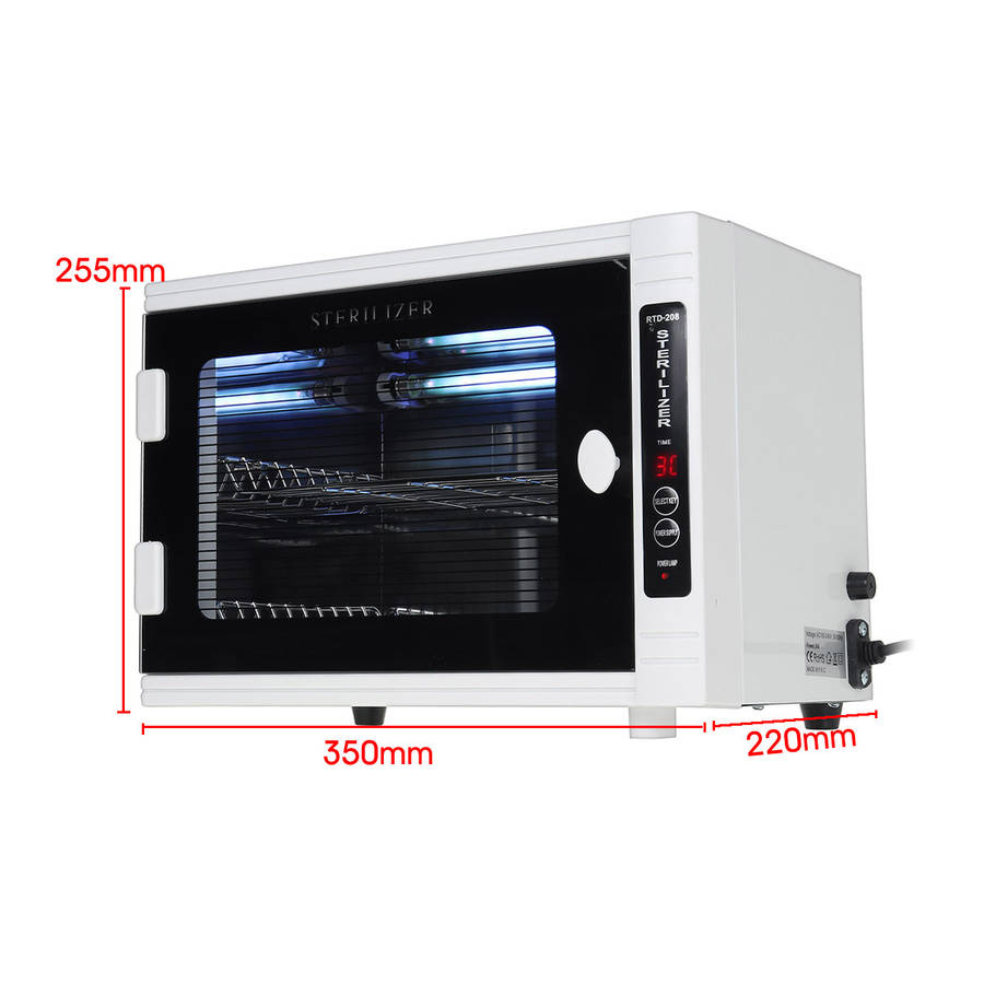 100-240V 10L UV Ozone Disinfection Cabinet Sterilization Box