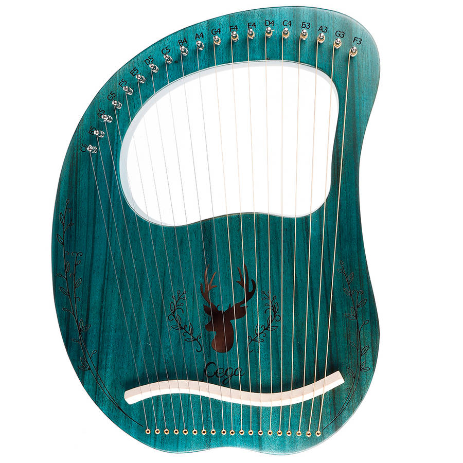 Cega 19 Tone Lyar Portable Mahogany Harp