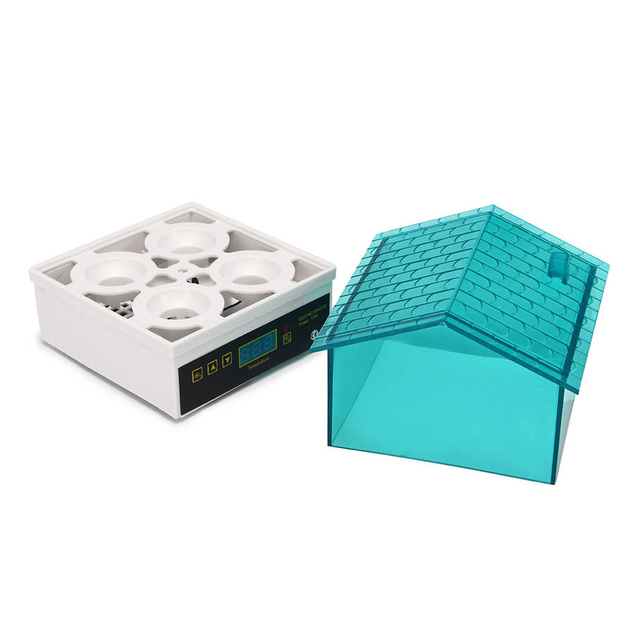Unique Automatic 4 Egg Turning Incubator Chicken Hatcher Temperature Control Egg