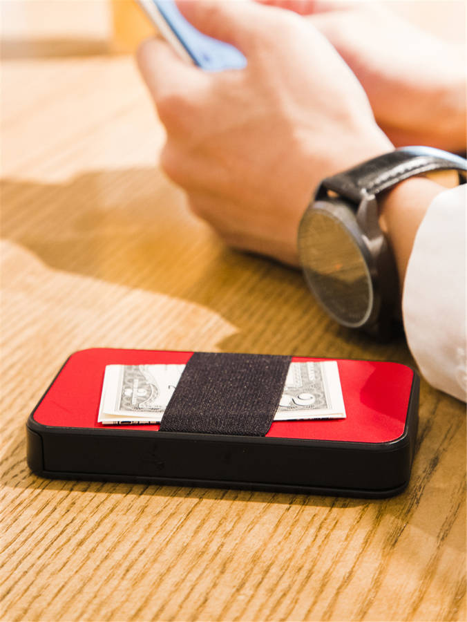 NewBring Card Holder Metal Ultrathin Wooden RFID Blocking Card Holder Wallets Business ID Card Box Creative Gifts