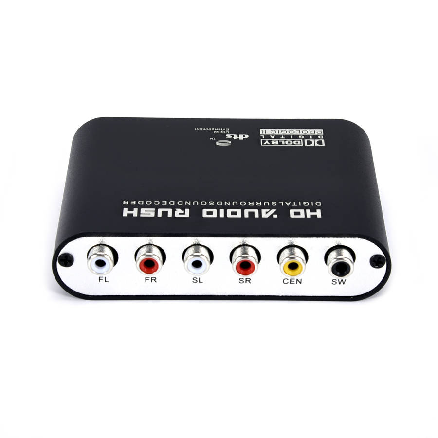 Digital to Analog 5.1 channel Stereo AC3 Audio Converter Optical SPDIF Coaxial AUX 3.5mm to 6 RCA So