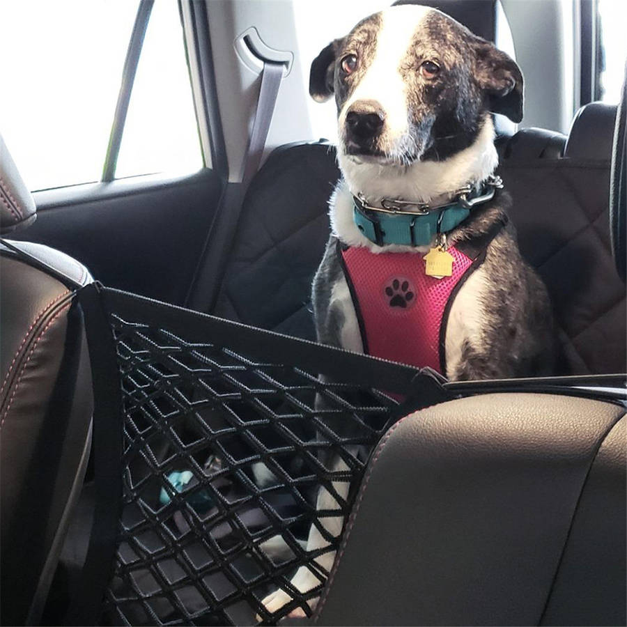 Dog Pet Net Isolation Fence Elastic Safety Travel Cat Pet Back Seat Barrier