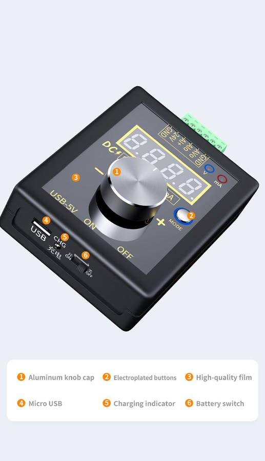 SG002 Digital 4-20mA 0-10V Voltage Signal Generator 0-20mA Current Transmitter Professional Electronic Measuring Instruments