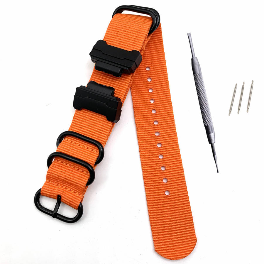 Bakeey 16mm Interface Terminals Nylon Straps Replacement Watch Band For Casio G-shock DW-5600 6900 GA-110 GW-M5610 DW-9052/GLS-8900 Series