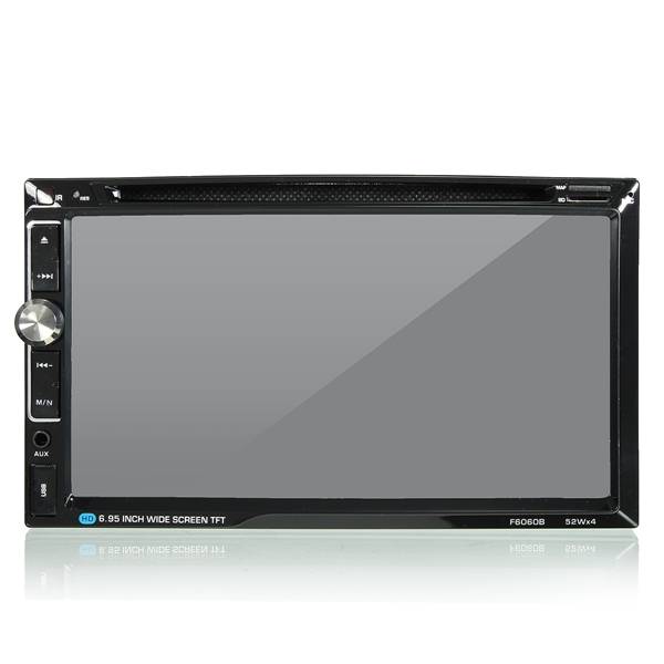 F6060B 7 inch Car Stereo DVD Player Bluetooth FM Radio MP4 Aux Touch Screen 2 Din HD 52W*4