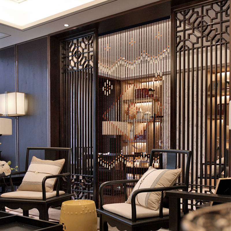 31 Line Wave Handmade Fly Screen Wooden Beads Curtain Wooden Door Curtain B