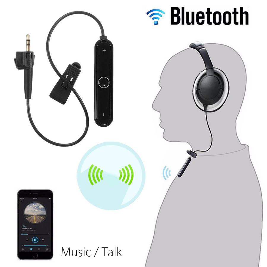 Wired Control Wireless Bluetooth Cable Converter Receiver For Bose AE2 AE2i AE2w
