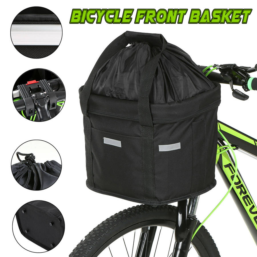 Folding Front Basket Waterproof Handlebar Box Pet Carrier Frame Bag For Electirc Scooter Bicycle Bike