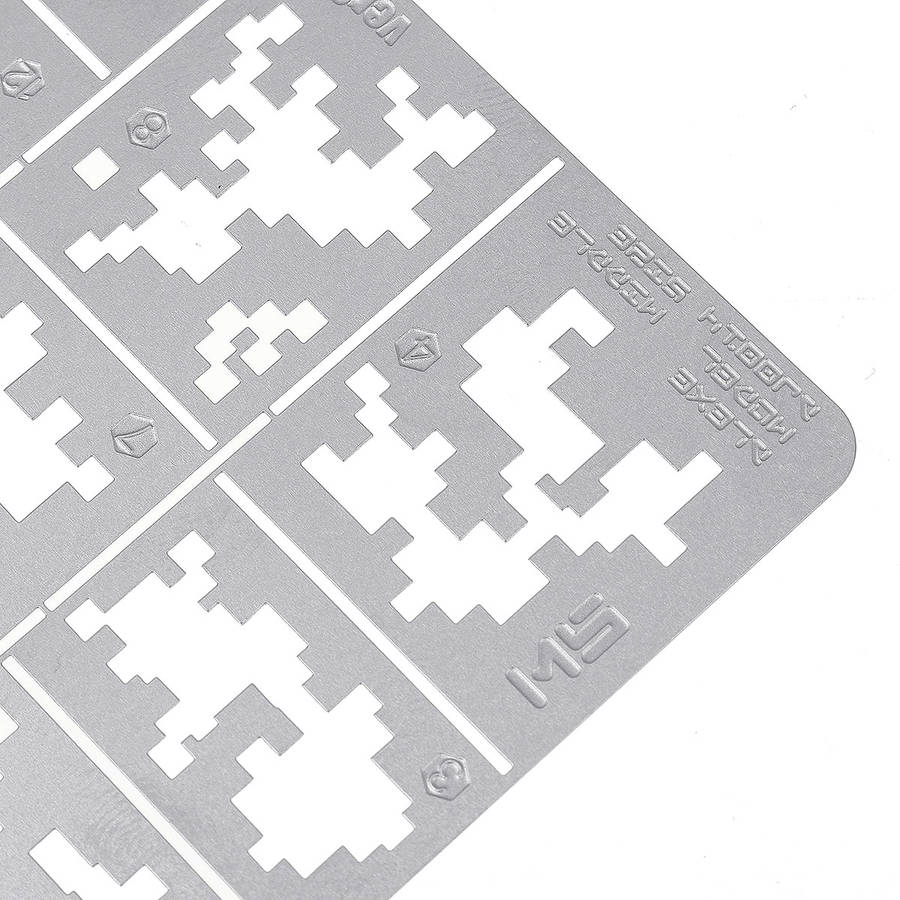 1/35 Stainless Steel AFV Digital Camo Spray Template Stenciling Leakage Spray Mould