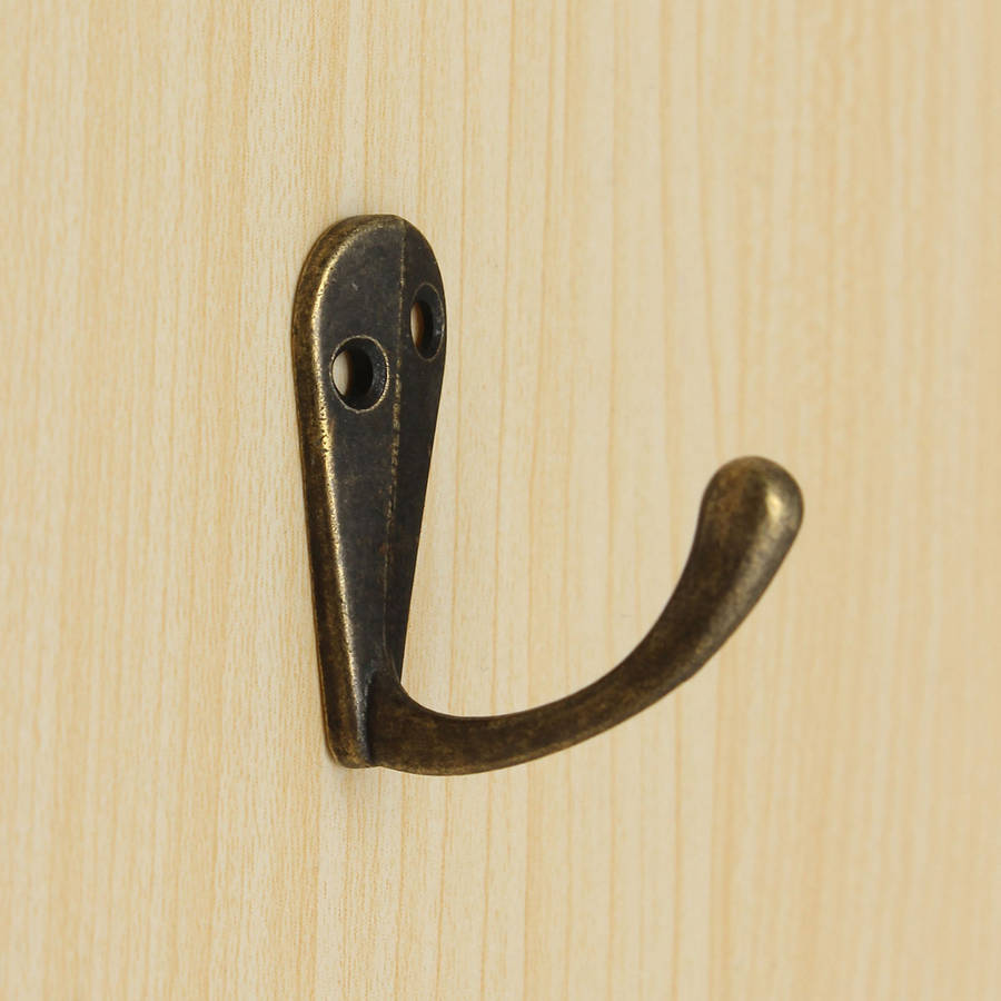 Vintage Antique Hat Coat Clothes Hook Towel Robe Bath Wall Door Hanger Hooks
