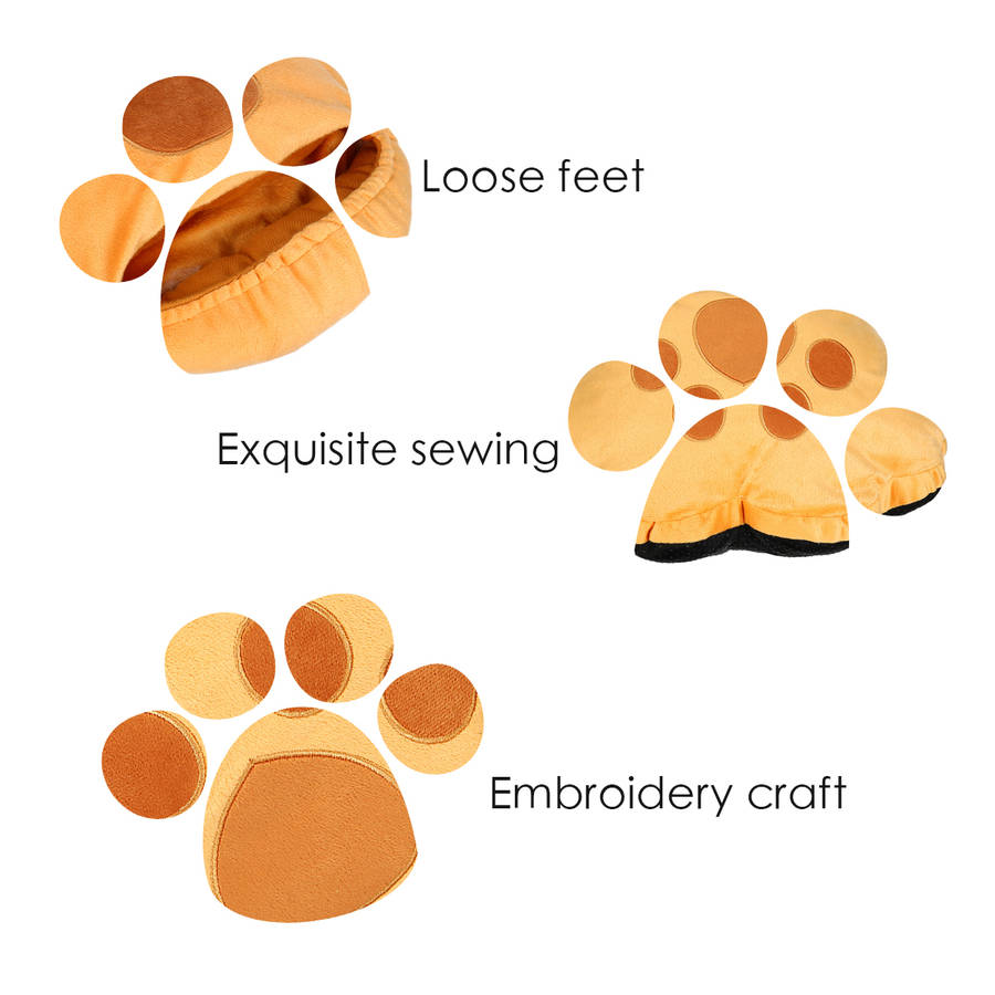 Cartoon Plush Cat Claw Warm Foot Super Soft Hand Warmers Removable Washable USB Electric Heating Home Soft Cute Shoes