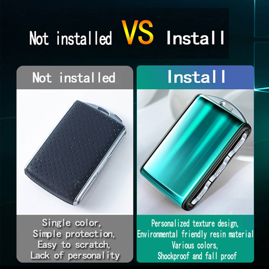 fashion resin remote car key fob case cover for volvo xc40 xc60 xc90 v90 s90