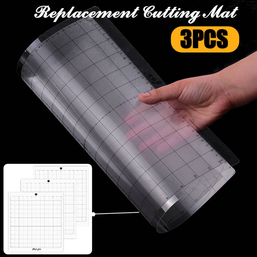 3pcs 12 Inch Replacement Cutting Mat Transparent Adhesive Grid for Silhouette Cameo