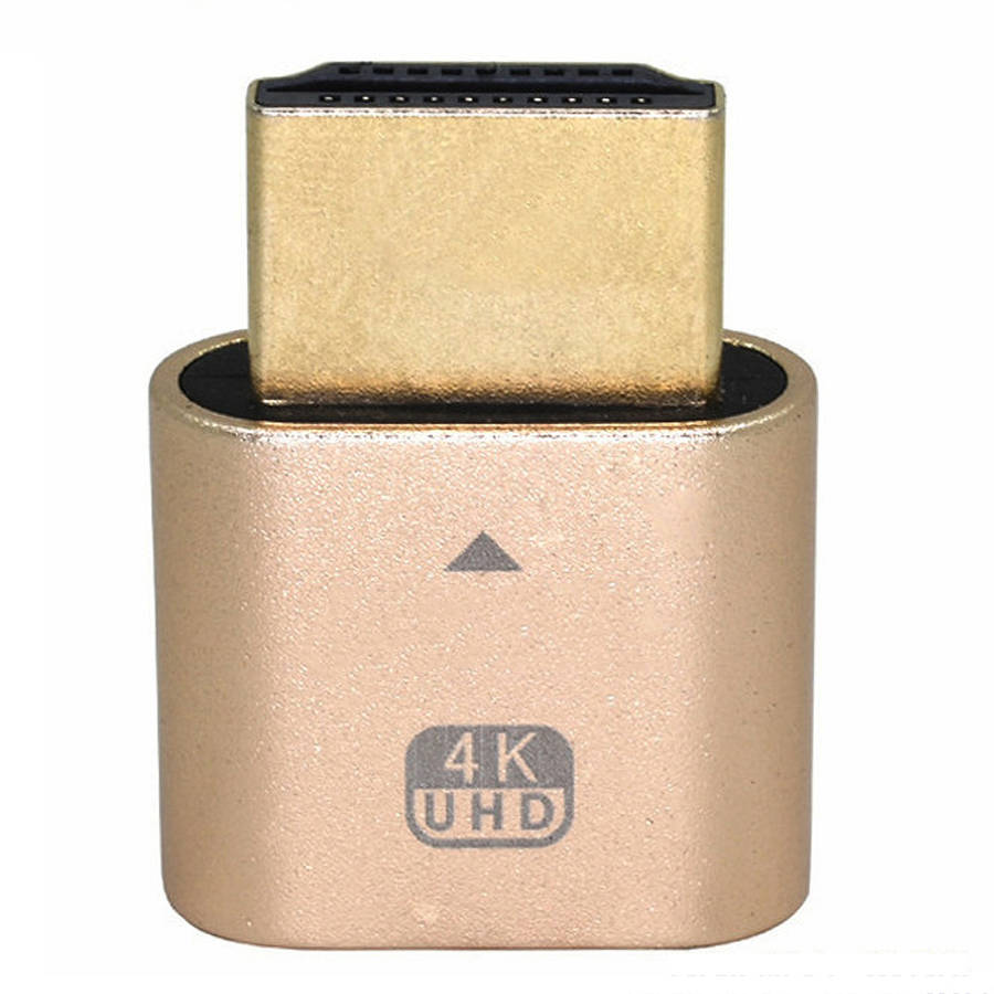 ITHOO HDMI-compatible Dummy Plug 4K Display Emulator HD Virtual Display Adapter for Computer Desktop