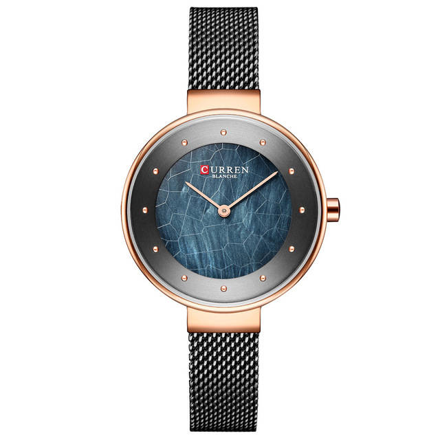 New CURREN 9032 Unique Dial Design Elegant Women Wrist Watch Business Female Qua