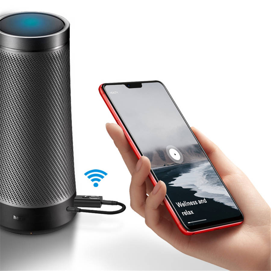 TR6 2-in-1 bluetooth 5.0 Transmitter Receiver Wireless Audio Adapter USB 3.5mm AUX Jack for Car Home