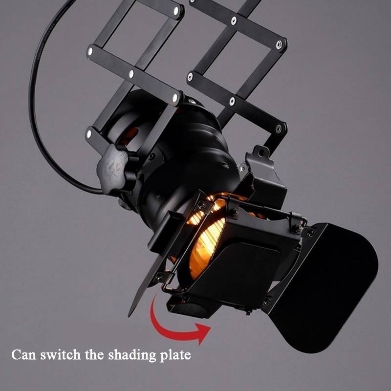 Retro Track Light Industrial LED Ceiling Light E27 Bulb Indoor LED Lamp Coffee Shop Clothing Store Bar Art Exhibition Studio
