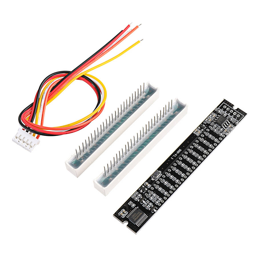 Mini Dual 12 Level Indicator VU Meter Stereo Amplifier Board Adjustable Light Speed Board With AGC M