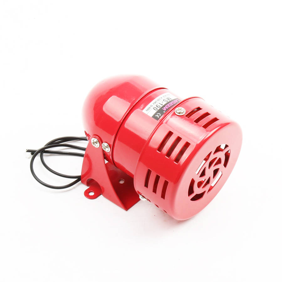 Mini Metal Motor Siren 110DB Industrial Alarm Sound Electrical Guard Anti-theft AC 220 (Voltage 12V)