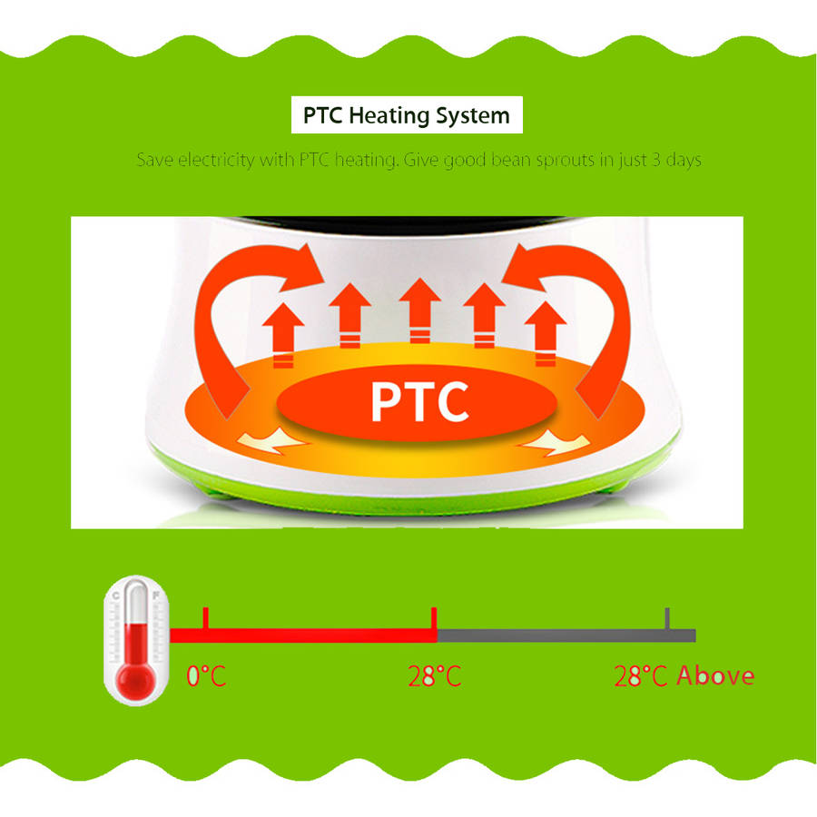 220V 3-Layer 3 Modes 220V Automatic Homemade Bean Sprouts Seed Cereal Machine