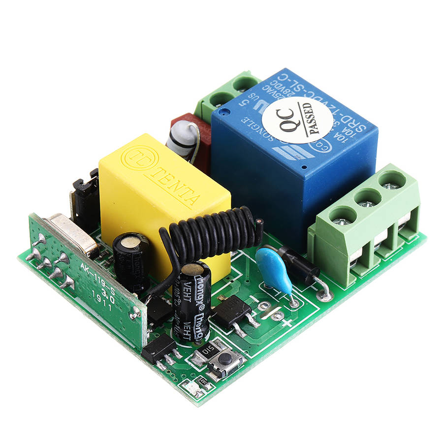 AC220V 1CH Channel Wireless Remote Control Switch For Lamp Lighting Power Switch (frequency 315MHz)