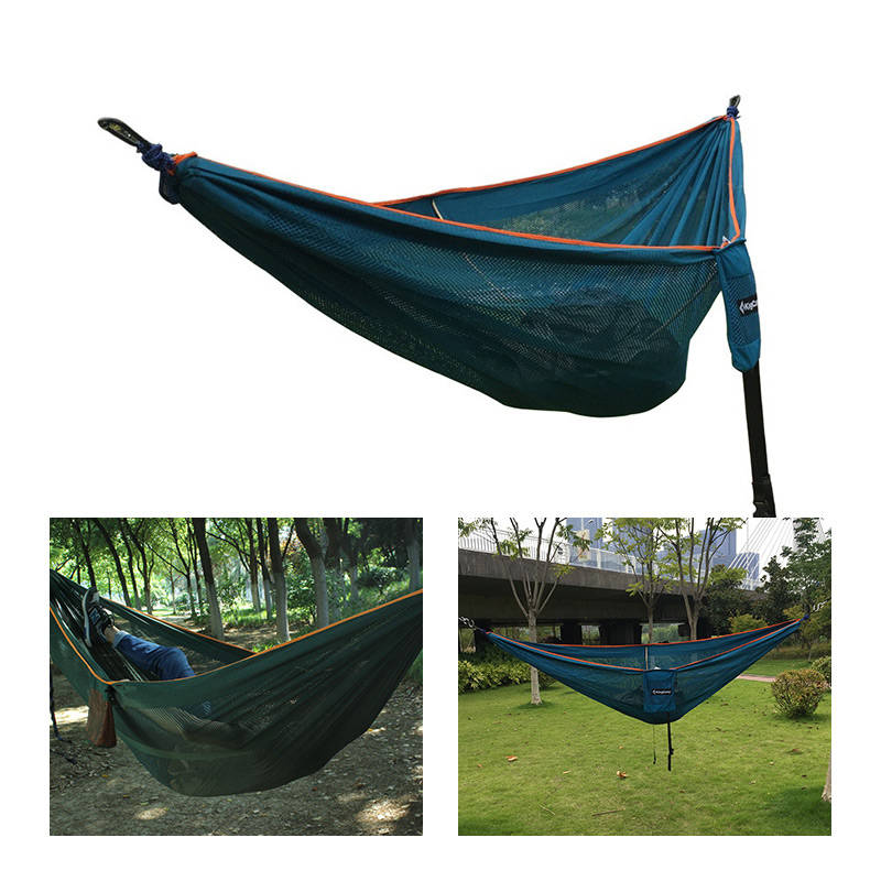 Xmund XD-HM2 270x150cm Double Ice Silk Polyester Hammock 210T Nylon Swing Bed Max Load 300kg