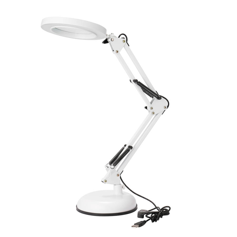 Magnifier Lamp Desktop LED Magnifier Lamp Nail Salon 5X Magnifying Lam