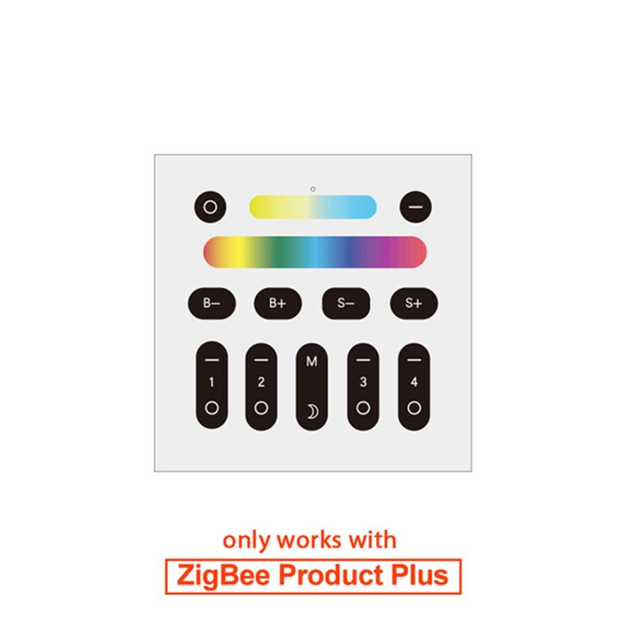 GLEDOPTO Smart APP RGB+CCT LED Strip Controller Remote Control Touch Panel Plus Work With Z (Type D)