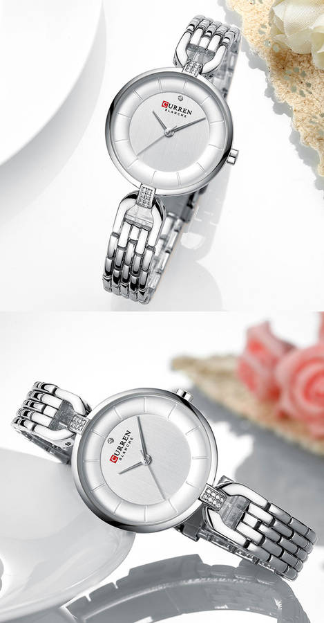 curren 9052 rhinestone elegant design women wrist watch