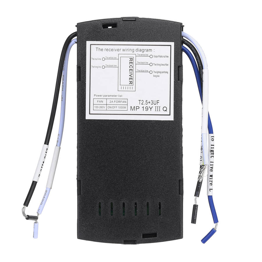 30M Universal Wireless Timing Switch Remote Control Receiver For Ceiling Fan Lamp Light