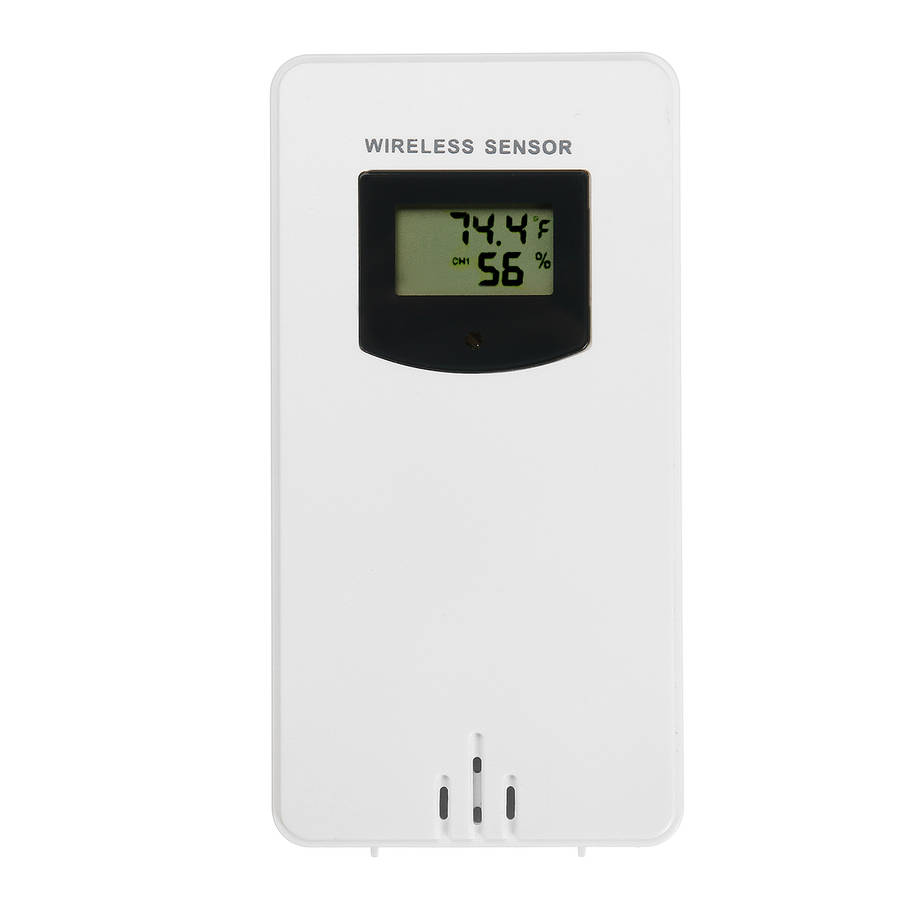 LED Wifi App Weather Station Alarm Clock Thermometer Barometer Wireless Sensor