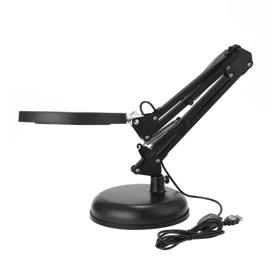 Magnifier Lamp Desktop LED Magnifier Lamp Nail Salon 5X Magnifying Lam