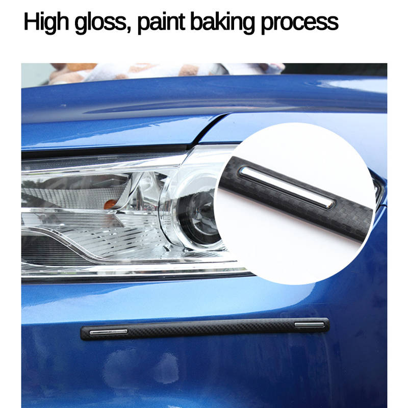 4pcs Car Anti Collision Side Door Edge Rubber Bumper Protector Sticker Strip