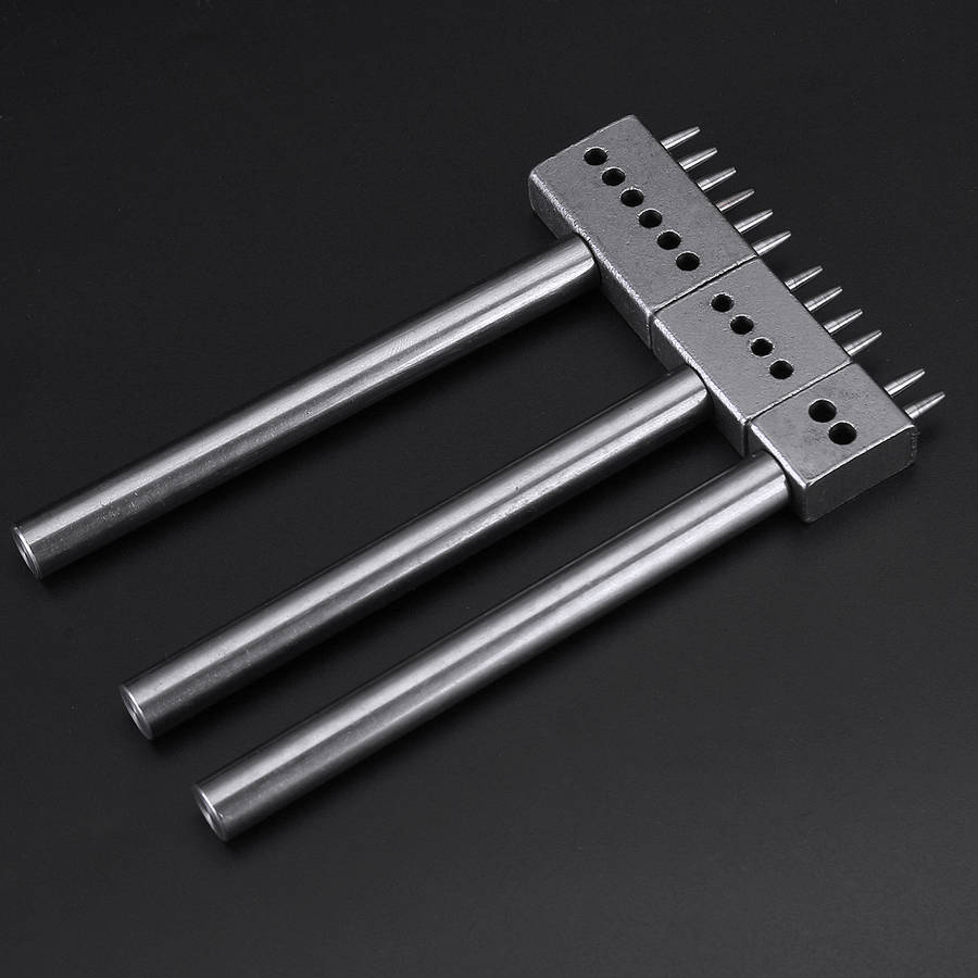 4/5/6mm Leather Chisel Craft Tools Hole Punch Stitching Punch Tool Set (Size 4mm)