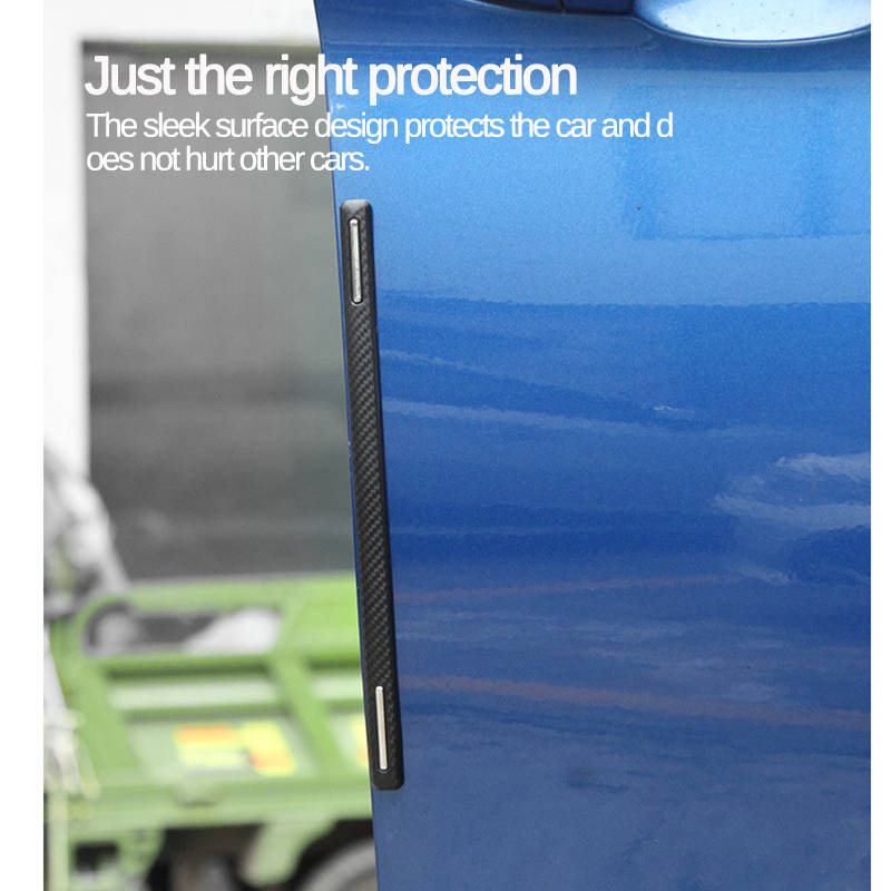 4pcs Car Anti Collision Side Door Edge Rubber Bumper Protector Sticker Strip