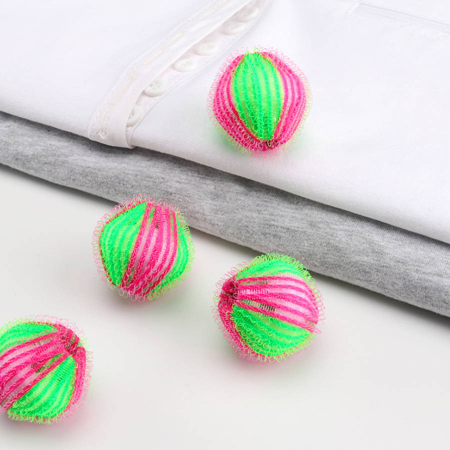 6Pcs Washing Machine Hair Remover Laundry Ball Fluff Cleaning Lint Fuzz Grab...